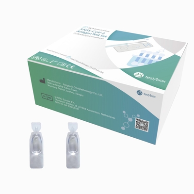 Teste/caixa Nasopharyngeal rápidos de auto-teste do cotonete 25 do teste SARS-CoV-2 do antígeno do CE