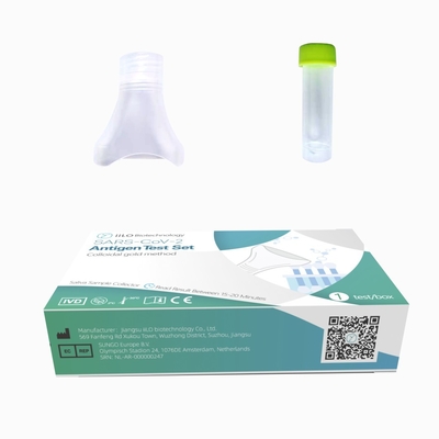 Teste do jogo 1 do antígeno plástico da saliva/caixa de auto-teste SARS-CoV-2