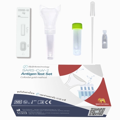 15-20 coletor ajustado de auto-teste Tailândia da amostra da saliva do antígeno do CE SARS-CoV-2 dos minutos 1 teste/caixa